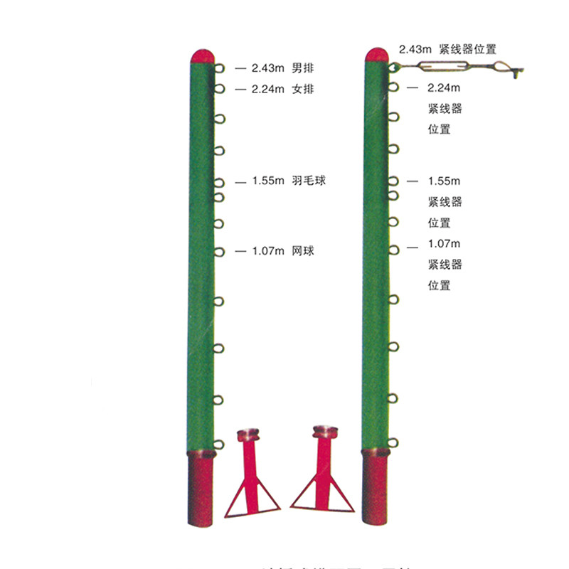 地插式排羽網(wǎng)三用柱